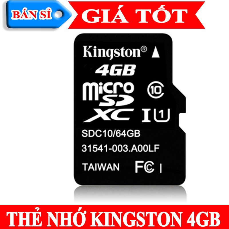 Thẻ nhớ 4g thẻ 4gb