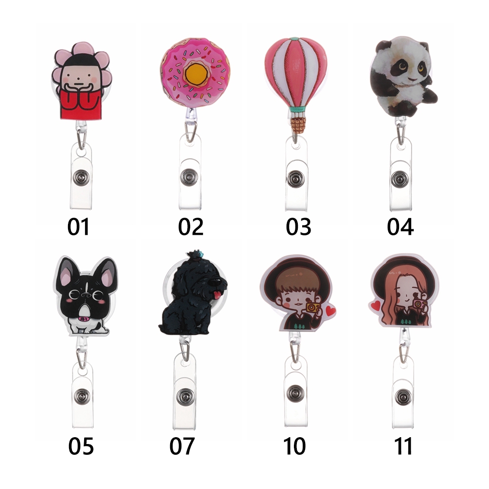 Dây đeo thẻ mini có kẹp cho học sinh/bác sĩ/y tá