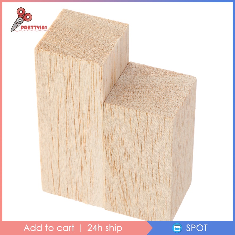 1 [Prettyia] 5 Gói Thanh Gỗ Balsa (80mm) Chiều Cao Cho Mô Hình Chế Tác Gỗ DIY