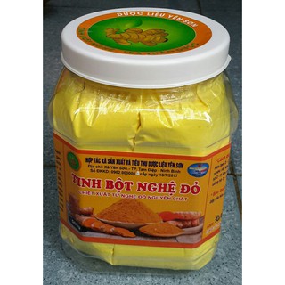 500gr tinh bột nghệ đỏ nguyên chất, curcumin cao- HTx Yên Sơn . check QR