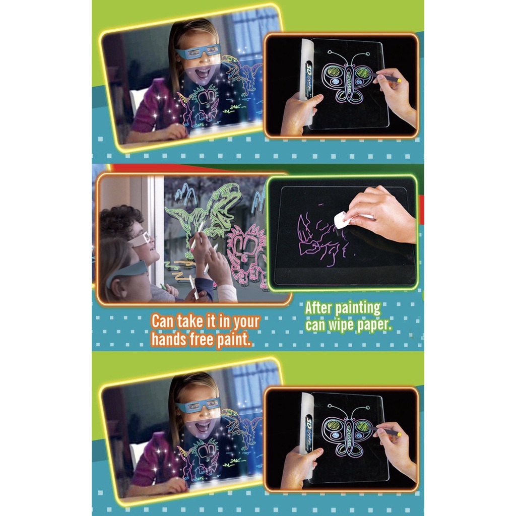 Bảng vẽ chiếu 3 chiều kèm kính