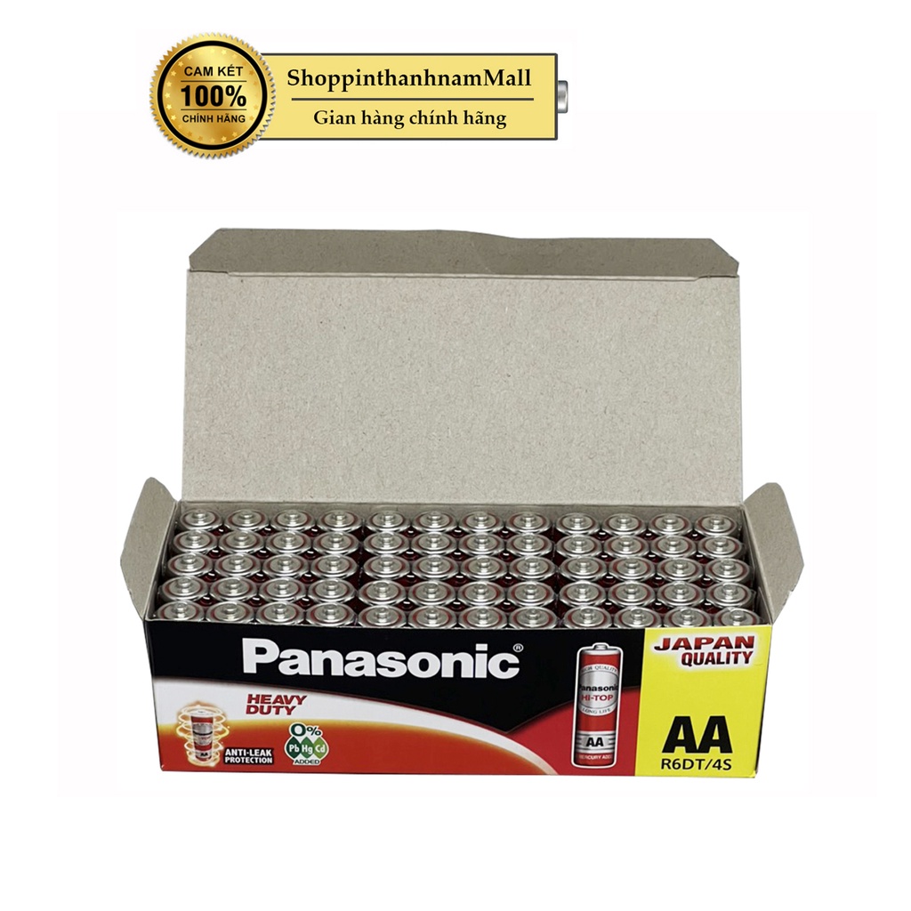 Vỉ 4 pin AA Panasonic R6DT dung lượng cao