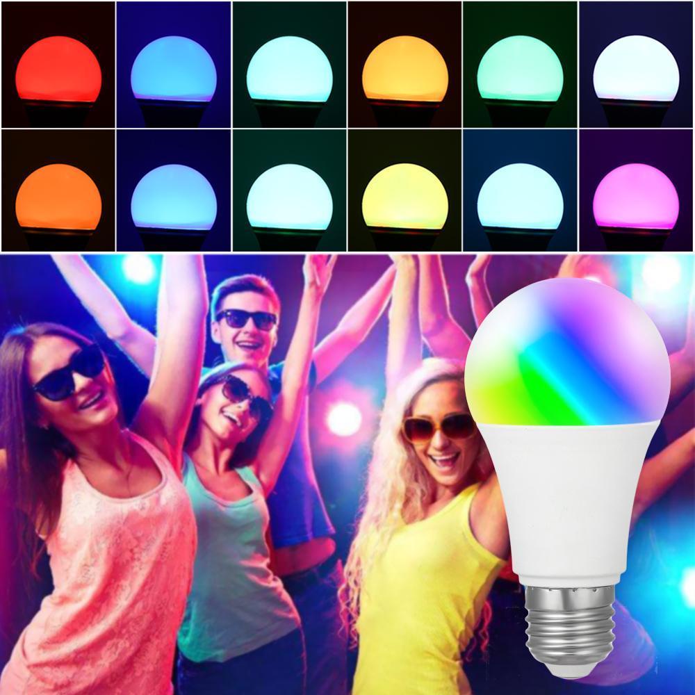Bóng Đèn Led Thông Minh E27 RGB Kèm Điều Khiển Từ Xa