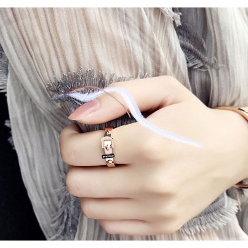 [FreeShip] Nhẫn nữ Titan BELOVE đinh tán thắt lưng J2-106 - CAM KẾT KHÔNG BAY MÀU