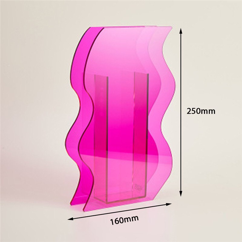 Bình cắm hoa bằng nhựa Acrylic trang trí Decor nhà phong cách độc lạ nổi bật