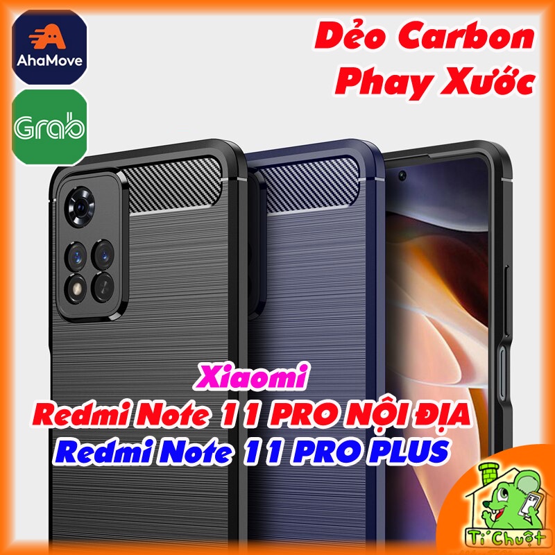 Ốp Lưng Xiaomi Redmi Note 11 PRO NỘI ĐỊA CHINA Dẻo Carbon Phay Xước Chống Sốc