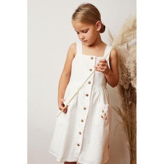Váy Zr linen cổ vuông