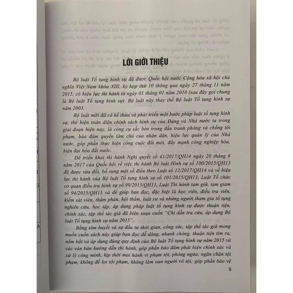 Sách - Chỉ Dẫn Tra Cứu Áp Dụng Bộ Luật Tố Tụng Hình Sự Năm 2015