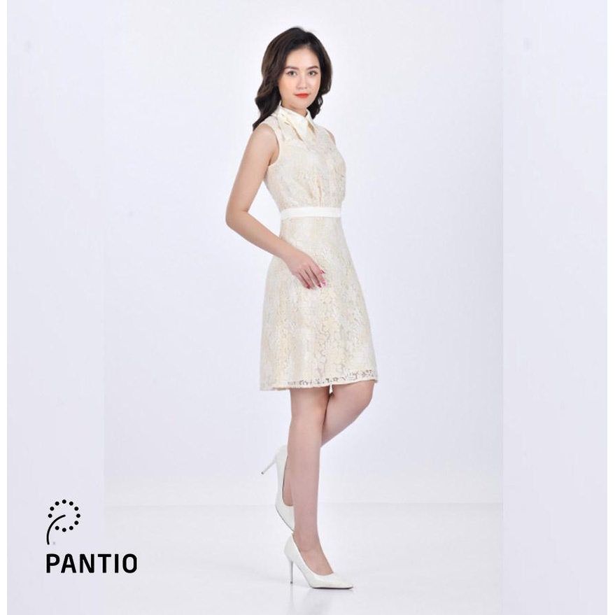 FDP12619 - Đầm dạo phố sát nát vải voan lụa hai lớp - PANTIO
