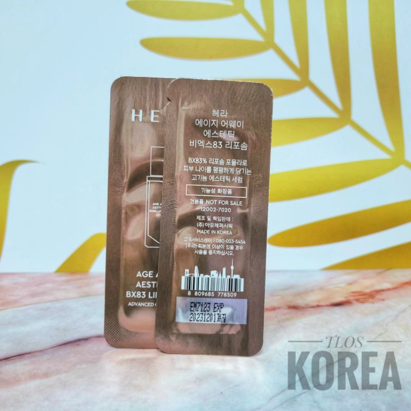 Gói Tinh Chất Chống Lão Hóa Hera Age Away Aestheticbx83 Liposome Advanced Cell Science - Công Nghệ Tế Bào Mầm Đỉnh 1Ml