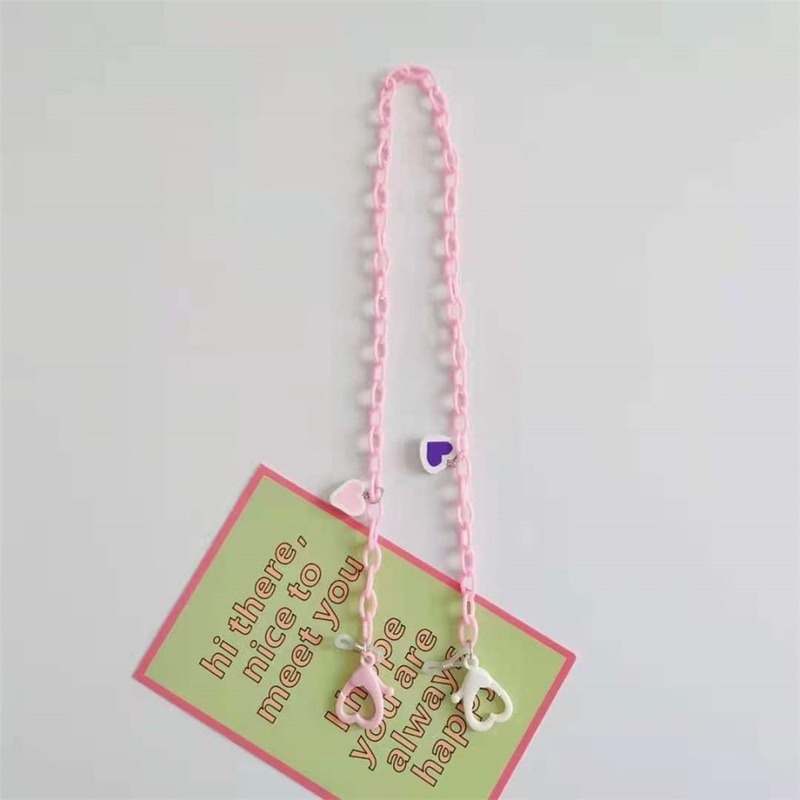 Khẩu Trang Hình Trái Tim Bằng Acrylic Chống Trượt Chống Thất Lạc Thời Trang