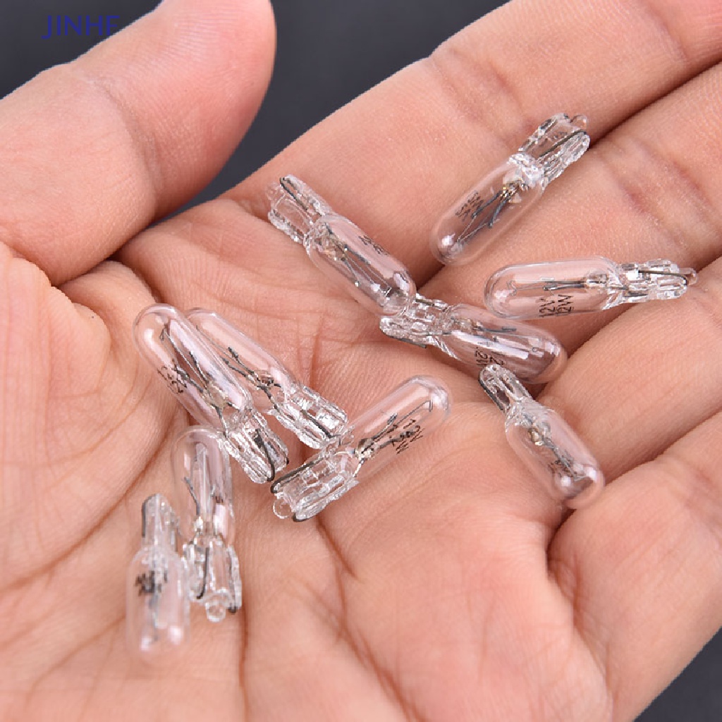 Set 10 bóng đèn phanh JINHF 12v 1.2w t5 cho bảng điều khiển xe hơi