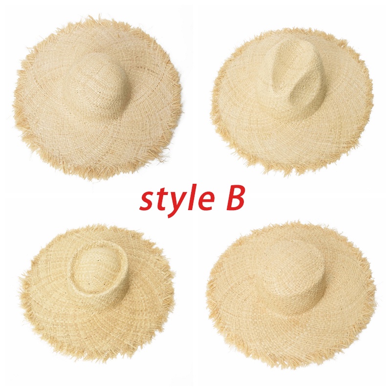 Mũ Cói Rộng Vành Che Nắng Đi Biển Thời Trang Mùa Hè Mới Cho Nữ