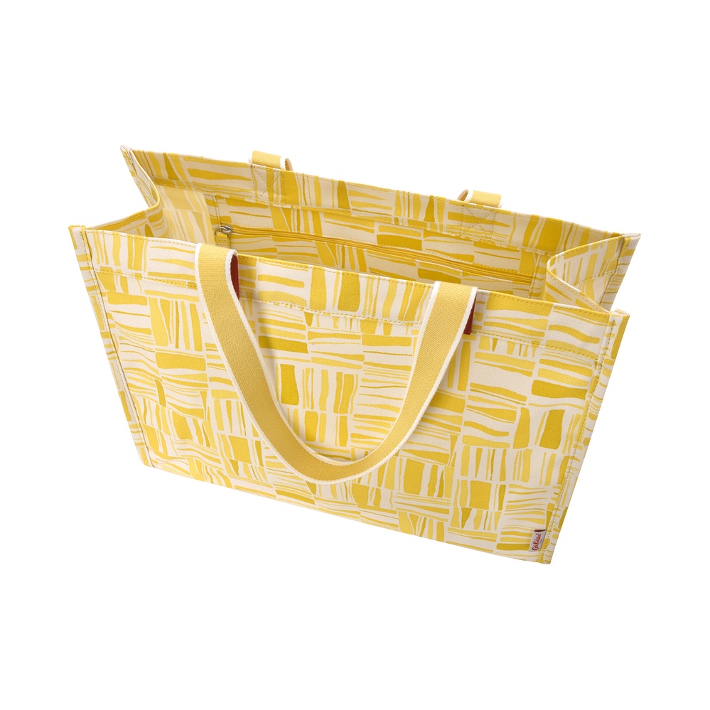 Cath Kidston - Túi đeo vai The Milly Tote Painted Woodblock -  1001808 -  Yellow