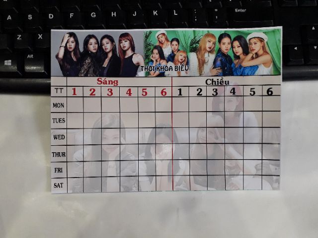 Thời khóa biểu blackpink mới mẫu mã đa dạng