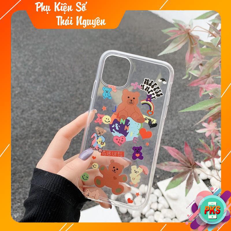 Ốp lưng iphone Gấu Chibi 6/6plus/6s/6s plus/6/7plus /8plus/x/xs/xs max/11/11 promax DT01 -Hồng Anh Case