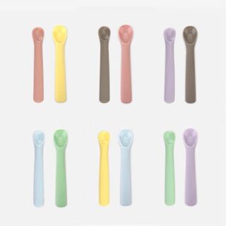 Hcm thìa ăn dặm silicon bonbon hàn quốc