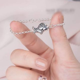 Lắc tay con giáp cho bé bạc nguyên chất