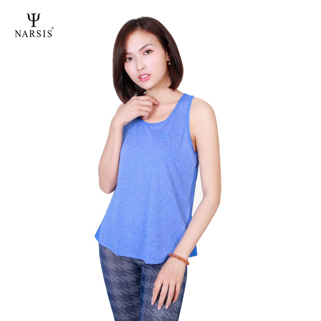 Áo may ô nữ mặc nhà L8004A Narsis màu xanh ánh tím chất liệu cao cấp cực mềm mại thông thoáng