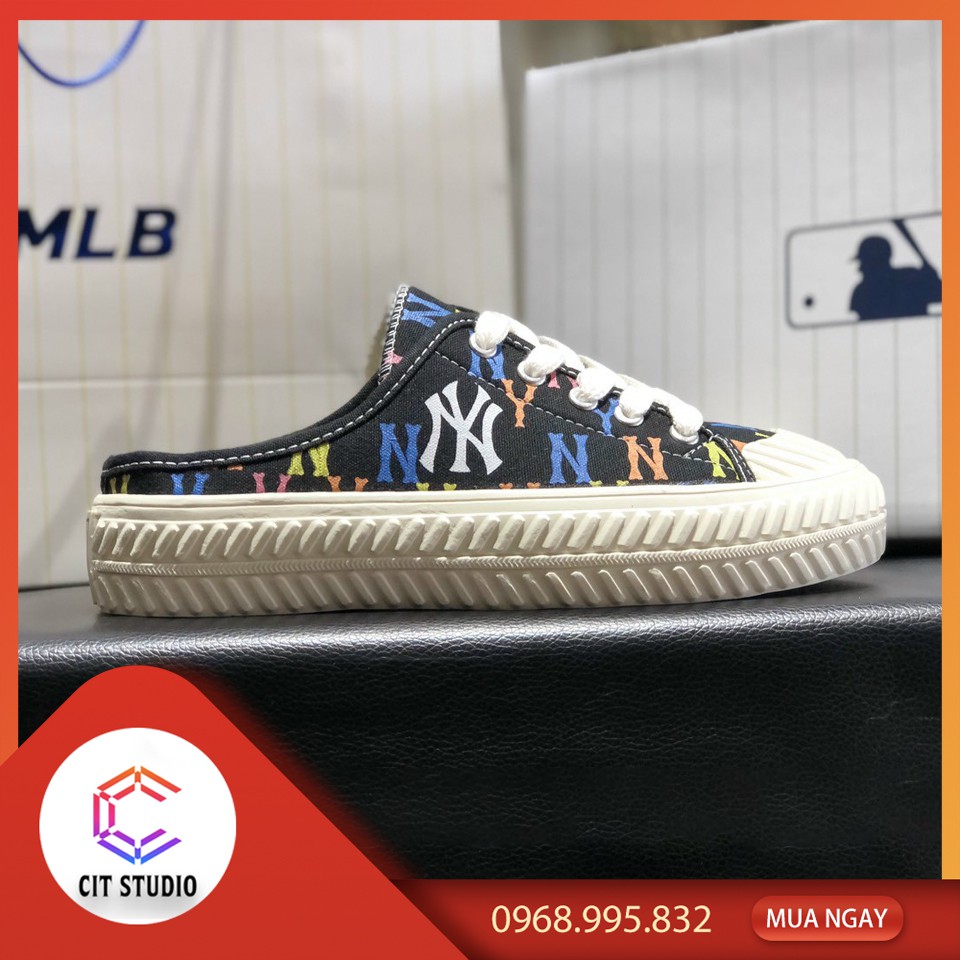 [Ảnh thật] Giày NY đạp gót monogram [HỖ TRỢ ĐỔI TRẢ]