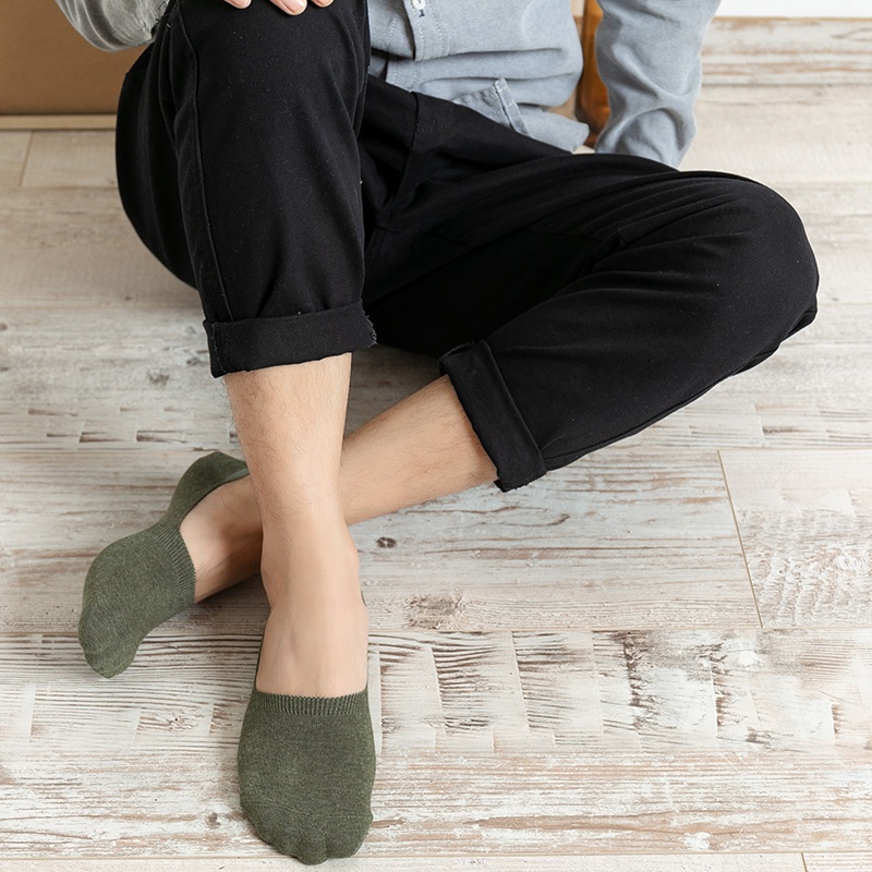 Vớ Thể Thao / Vớ Cotton Siêu Mỏng Co Giãn Thoáng Khí Thấm Hút Mồ Hôi Cho Nam