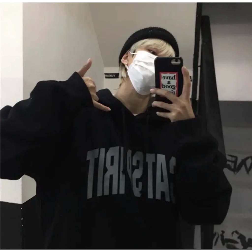 Áo nỉ có mũ , áo hoodie họa tiết catspirit giữ ngực siêu cháy nam nữ mặc đều đẹp