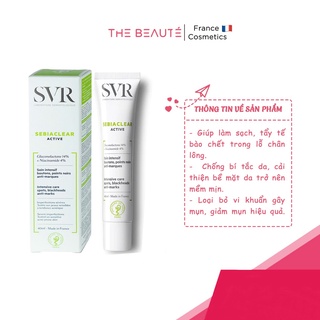 Kem dưỡng giảm mụn svr sebiaclear active gel 40ml - kem dưỡng giảm mụn & loại bỏ dầu