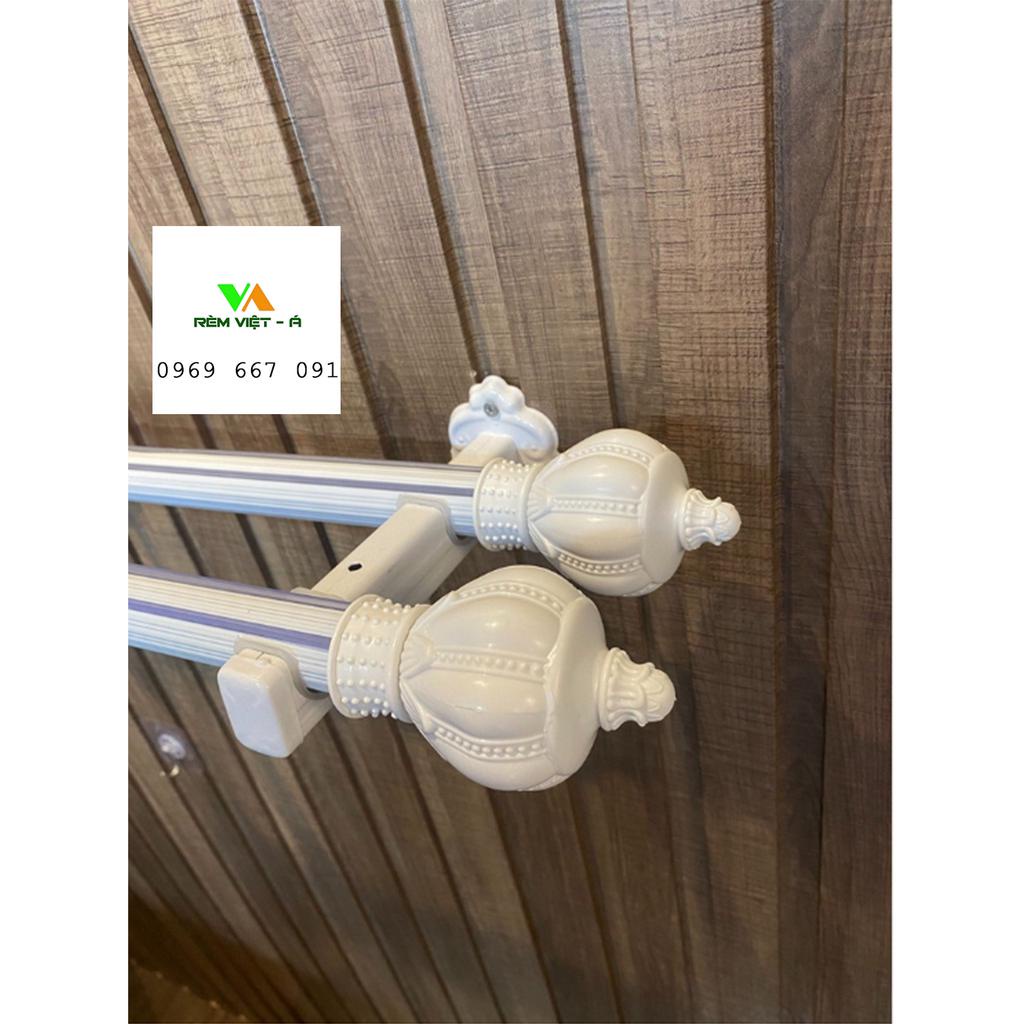 COMBO THANH TREO RÈM 2 LỚP TỪ 1.0 - 4.0M ĐẦY ĐỦ PHỤ KIỆN