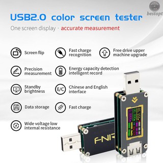 B&O FNB28 Current and Voltage Meter USB Tester QC2.0/QC3.0/FCP/SCP/AFC Fast Charging Protocol Trigger Capacity Test