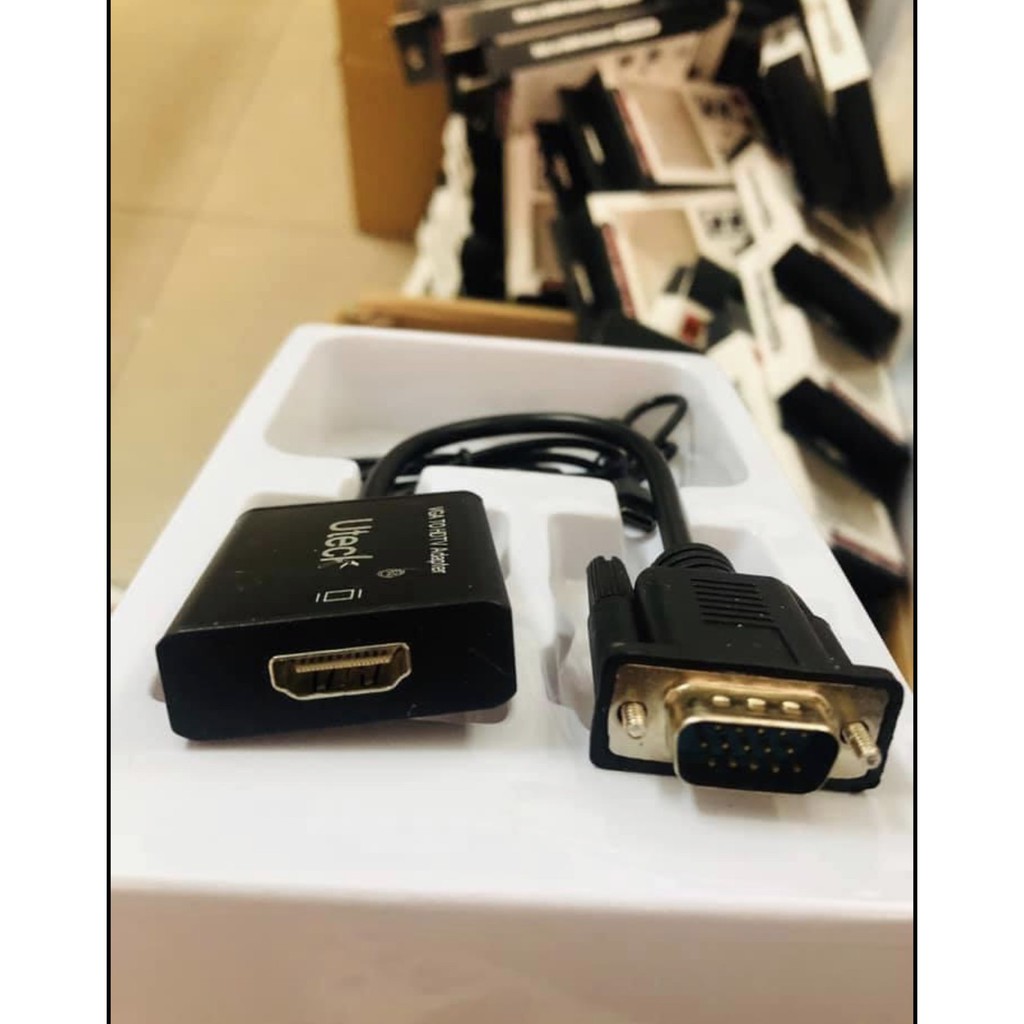 Cáp chuyển VGA to HDMI có Audio loại tốt