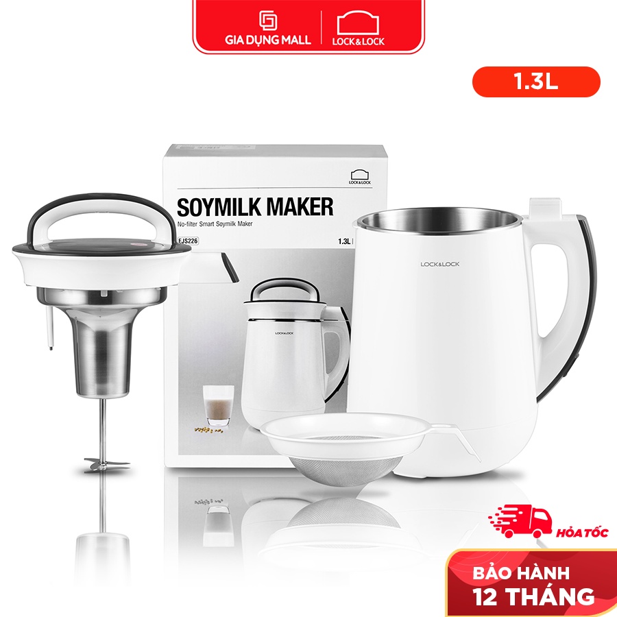 Máy Làm Sữa Đậu Nành Lock&Lock EJS226 (1.3 Lít) BH 12 tháng - giadungmall