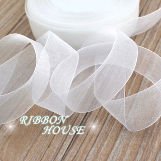 Cuộn ruy băng 50 yard 1 25mm vải organza dùng để trang trí và gói quà