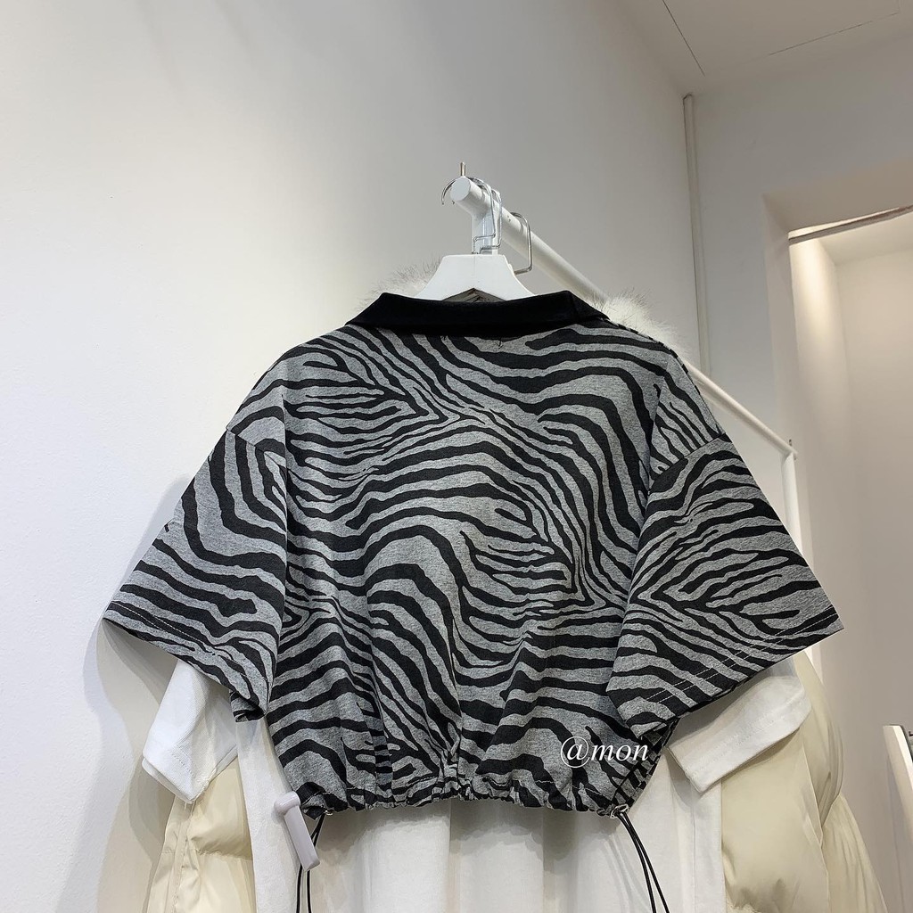 [Mã WASKT304 giảm 15% tối đa 30K đơn 99K] 2101418 CROPTOP NGỰA VẰN | BigBuy360 - bigbuy360.vn