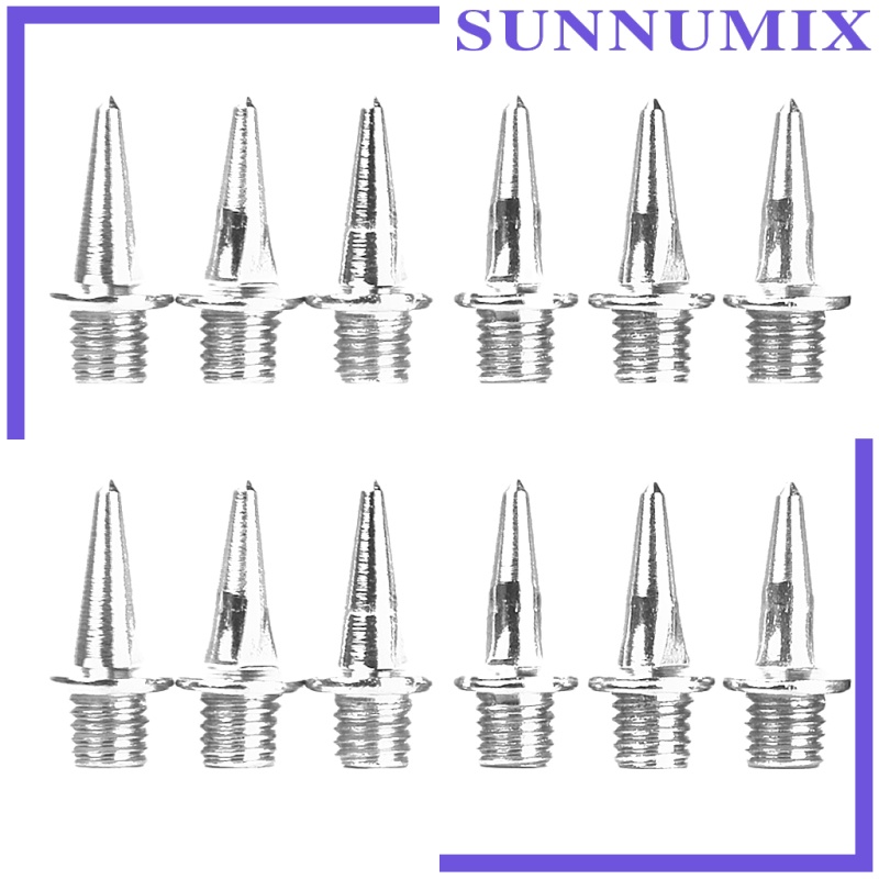 [SUNNIMIX]12x Sports Track Field Running Shoes Spikes Pins Repair Replacement Pyramid