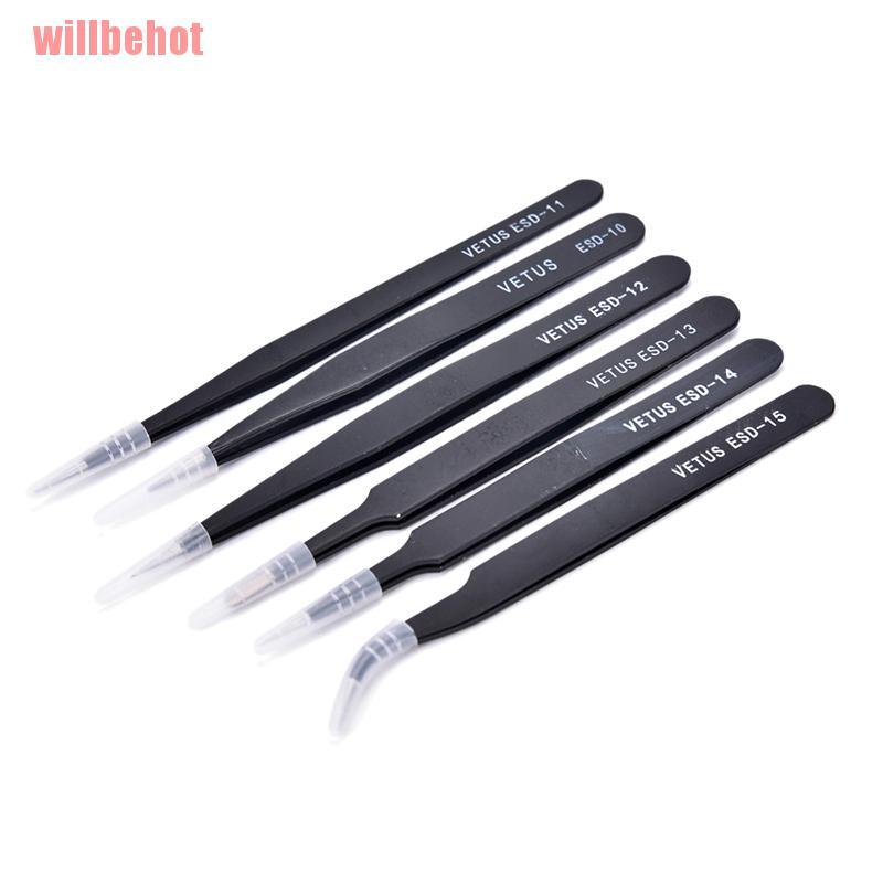 Bộ 6 Dụng Cụ Chống Tĩnh Điện Bằng Thép Không Gỉ Chất Lượng Cao