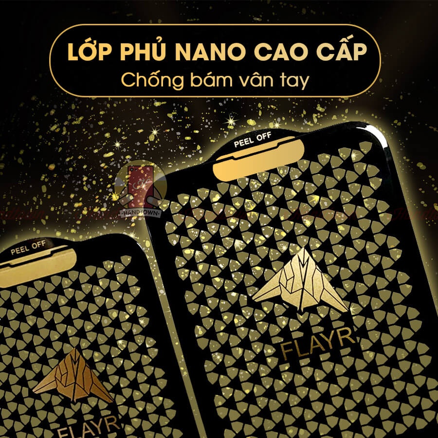 Cường Lực Iphone 13Pro 12 Pro Max 11 X XR XS Max ProMax Mini Viền Kim Cương Trong Suốt Full Màn Handtown