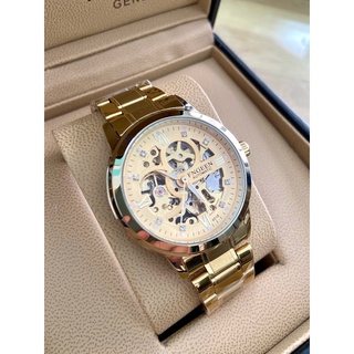 Đồng hồ cơ nam tự động Automatic FNGEEN chất liệu dây thép không gỉ đẳng cấp doanh nhân