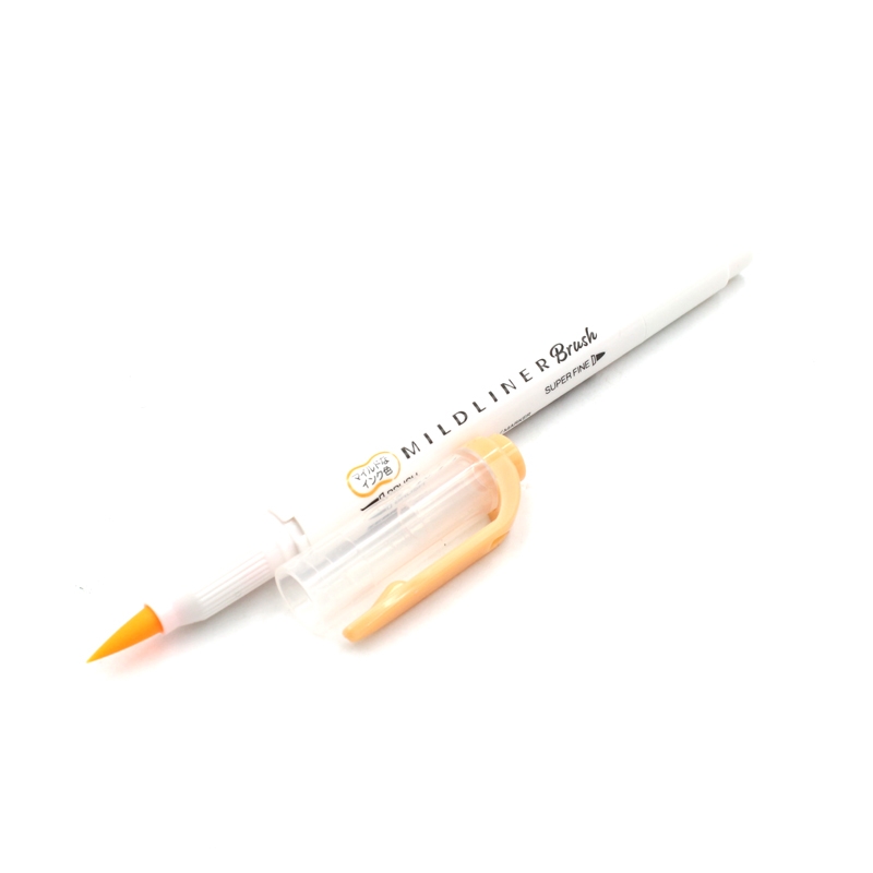 Viết Cọ Nhật Mildliner - Zebra WFT8-MOR - Màu Cam - Zebra