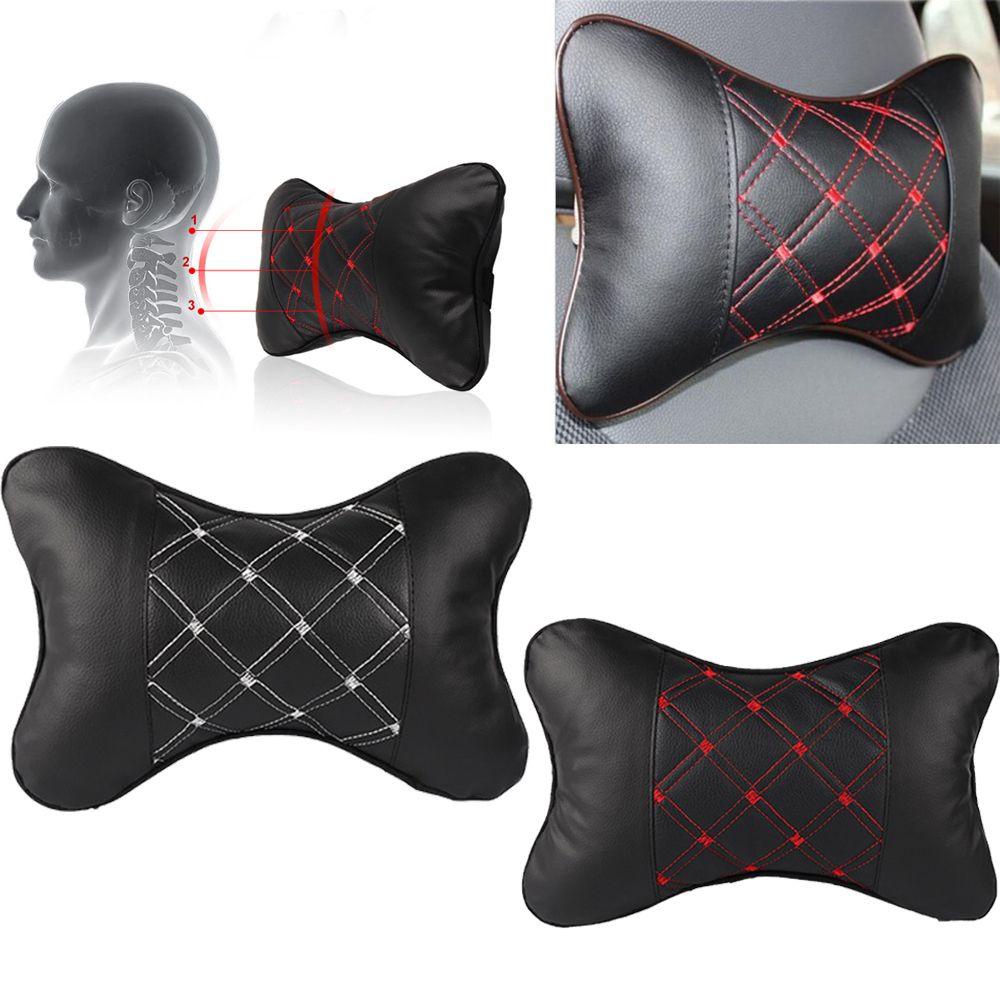 BTLIMER Gối Da PU Mềm Tự Động Hỗ Trợ Đầu Cho Xe Hơi