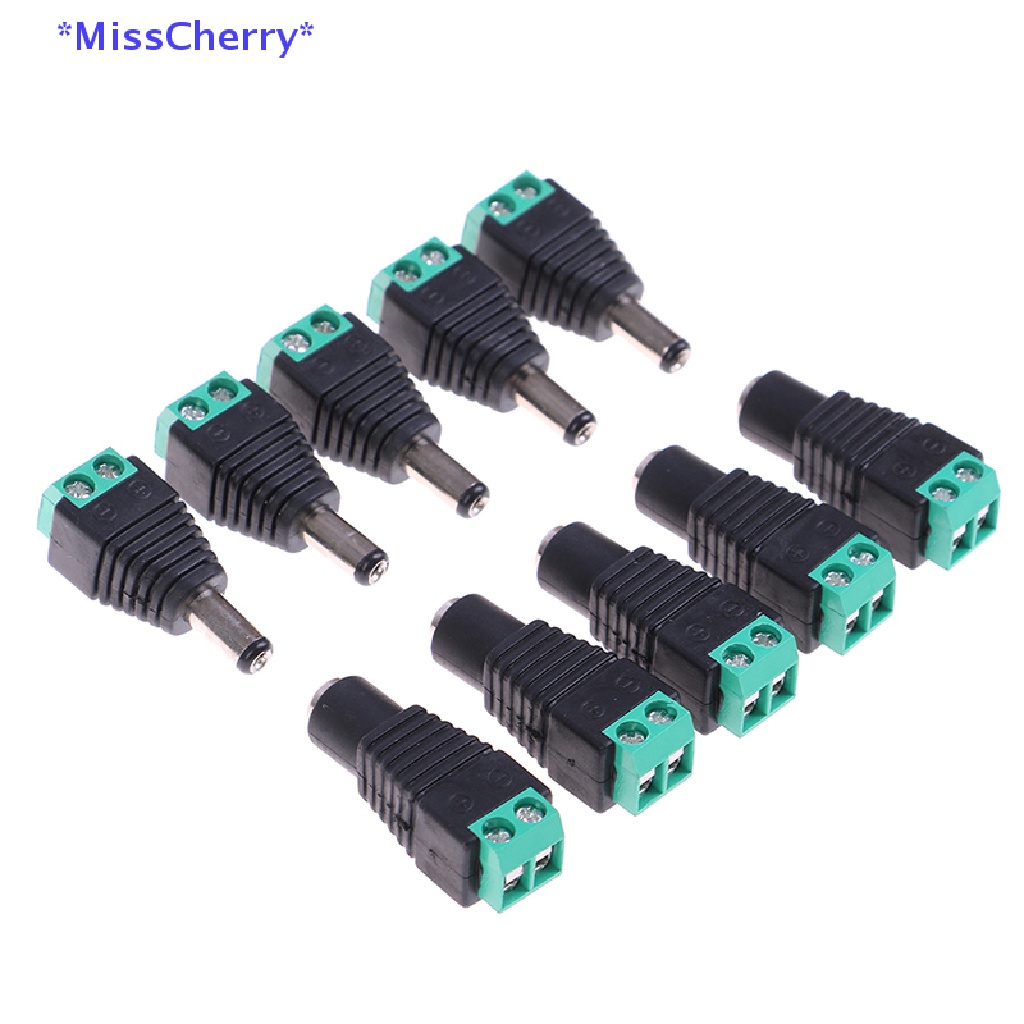Set 5 Đầu Nối Cáp Nguồn DC Chuyên Dụng Cho Dây Đèn LED Mới