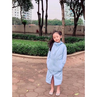 Áo choàng nắng thông hơi cho bé