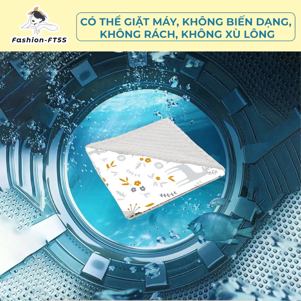 Chăn Hạt Đậu 2 lớp in hình theo yêu cầu cho bé - Chăn cao cấp - Chăn Mùa Đông - Chăn đắp Điều Hòa