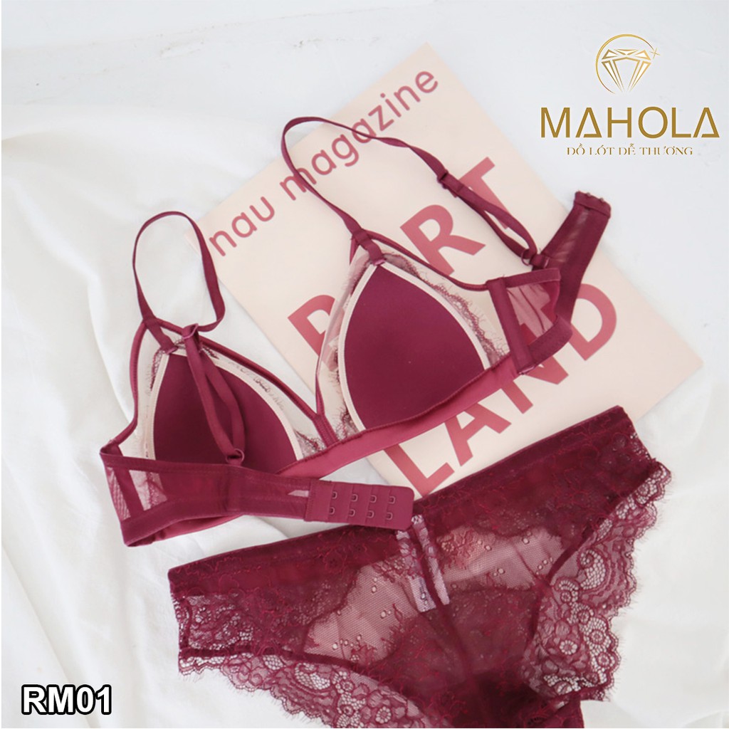 Bộ Lót Ren Đệm Mỏng 0.2cm Không Gọng Cao Cấp Mahola RM01 | BigBuy360 - bigbuy360.vn