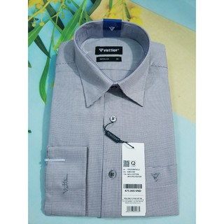 Aó sơ mi nam Việt Tiến dài tay mã 1P0259NT4  chính hãng ,cao cấp - form suông REGULAR - tà bầu ,họa tiết .SHOP HỨA
