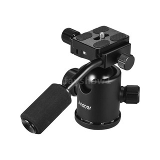 ❤HOT Andoer Handle Tripod Ball Head 360 Degree Rotating Panoramic Ballhead with 1/4inch Srew 3/8inch Screw Hole for DSL