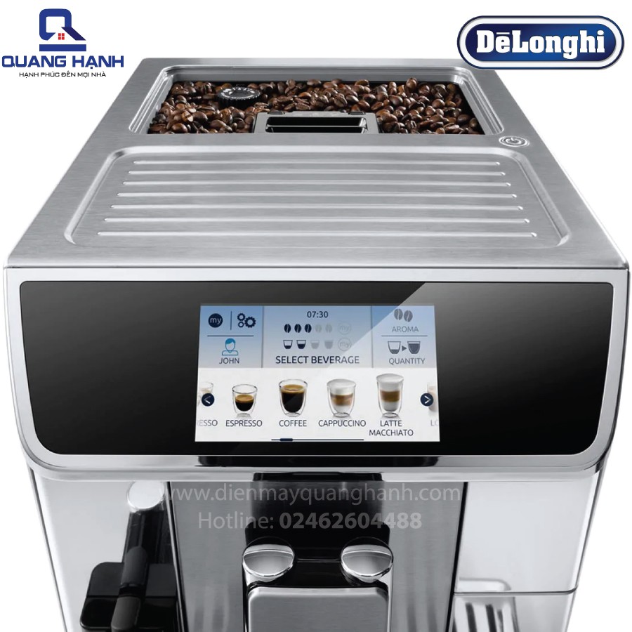 [Mã SKAMA07 giảm 8% đơn 250k]Máy pha cà phê tự động Delonghi ECAM650.75.MS [Hàng chính hãng]