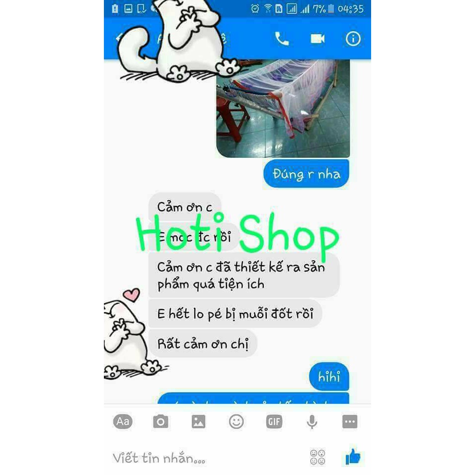 Mùng màn dành cho võng chống muỗi cho bé và người lớn đi làm xa