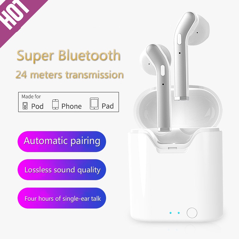 Tai Nghe Bluetooth 5.0 H17Tws Âm Thanh Siêu Trầm Cho Apple