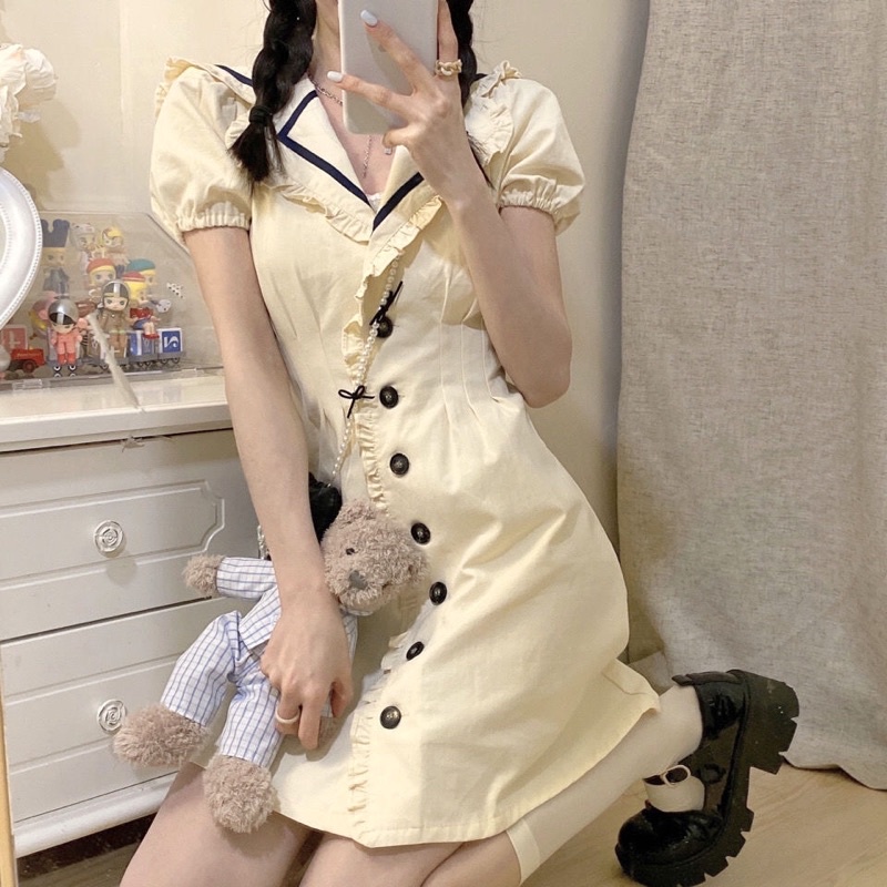 Váy Ulzzang Hải Quân Thời Trang Nữ 2021