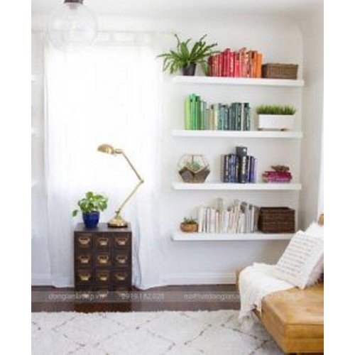 Kệ gỗ 3 ngang Thanh Treo Tường 80cm Sâu 15cm